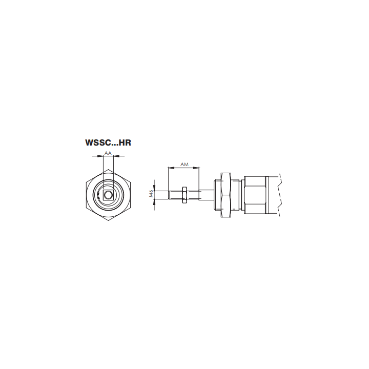 WSSC.HR.20.10 ISO 6432 Alüminyum Gövdeli Pnömatik Silindir (Piston), Dönmez Rotlu