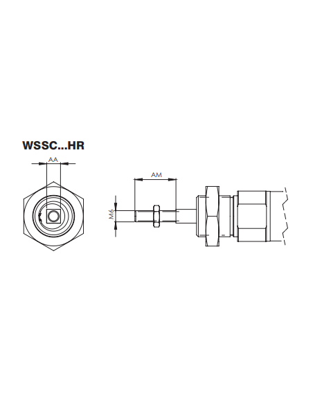 WSSC.HR.25.25 ISO 6432 Alüminyum Gövdeli Pnömatik Silindir (Piston), Dönmez Rotlu