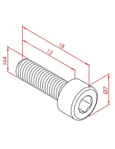 m4x12 İmbus Cıvata