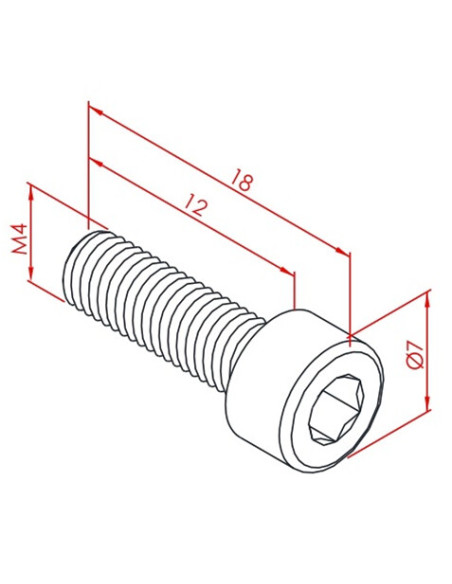 m4x12 İmbus Cıvata