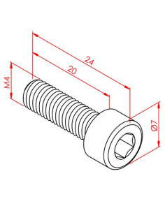 m4x20 İmbus Cıvata