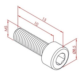 m5x10 İmbus Cıvata
