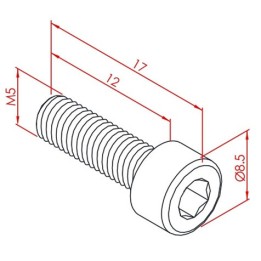 m5x12 İmbus Cıvata