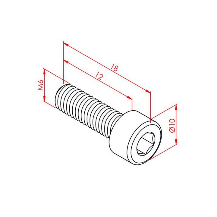 m6x12 İmbus Cıvata