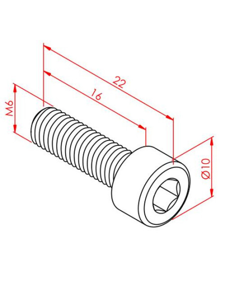 m6x16 İmbus Cıvata