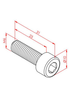 m6x25 İmbus Cıvata