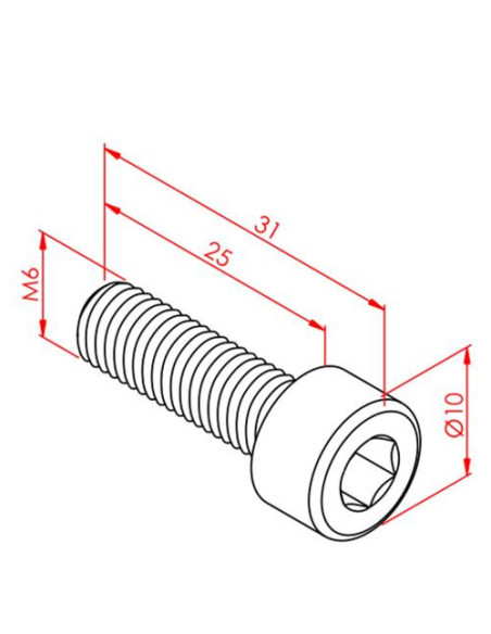 m6x25 İmbus Cıvata