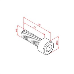 m8x12 İmbus Cıvata