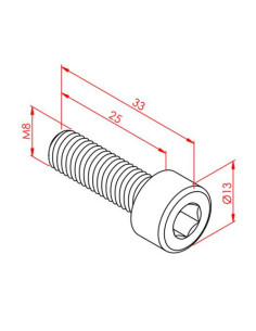 m8x25 İmbus Cıvata