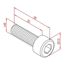 m8x30 İmbus Cıvata