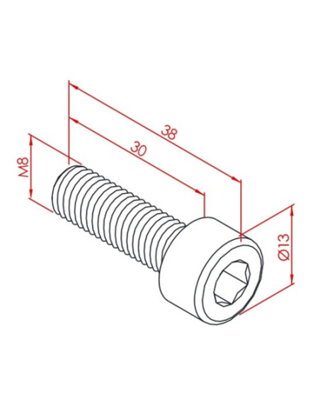m8x30 İmbus Cıvata
