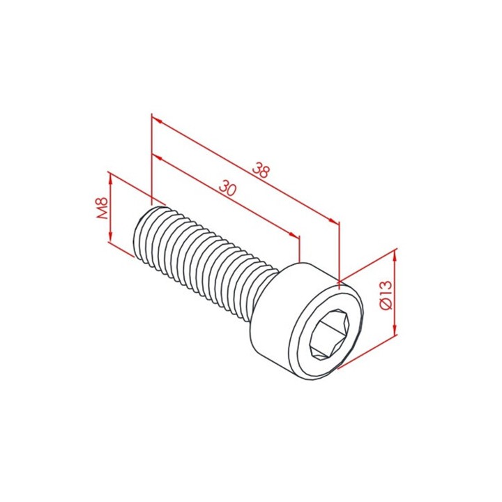 m8x30 İmbus Cıvata