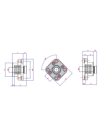 FK 12 Vidalı Mil Ucu Yatağı, DMS