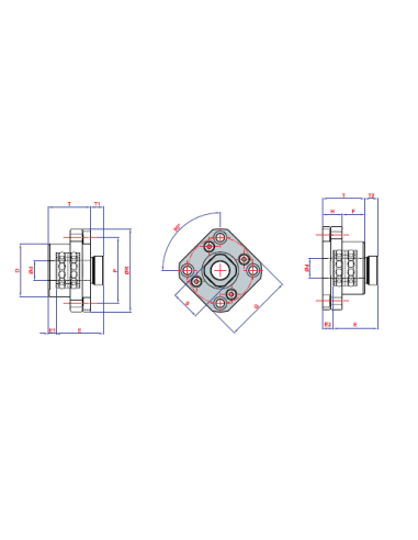 FK 15 Vidalı Mil Ucu Yatağı, DMS