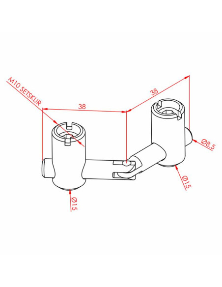 Çektirme Tip Bağlantı Parçası - Mafsallı K10