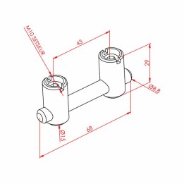 Çektirme Tip Bağlantı Parçası - Alın K10