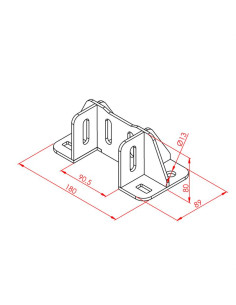 45x90 Ayak Yer Bağlantı Parçası 2