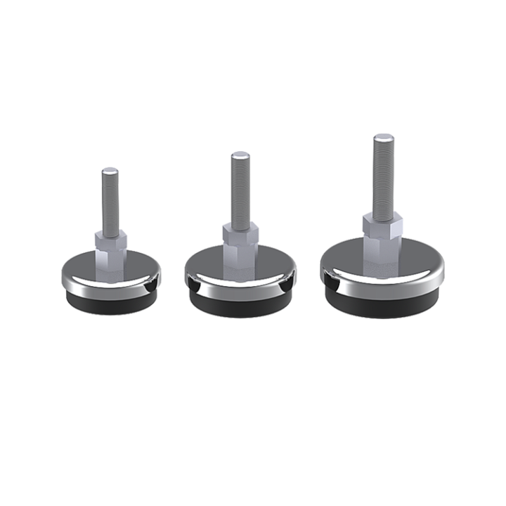 M10x50 Krom Kaplı Kauçuk Ayak