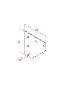 30x30 İki Yönlü Bağlantı Sacı