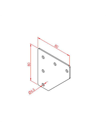 30x30 İki Yönlü Bağlantı Sacı