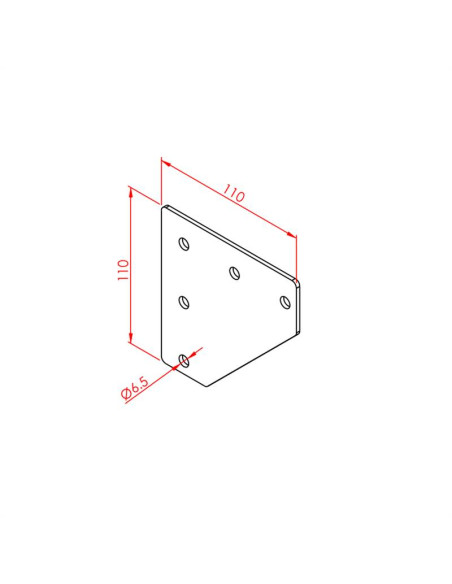 40X40 İki Yönlü Bağlantı Sacı