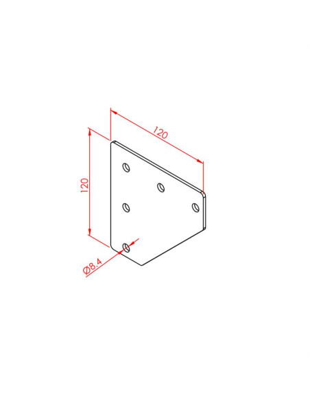 45x45 İki Yönlü Bağlantı Sacı