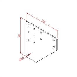 45x90 İki Yönlü Bağlantı Sacı