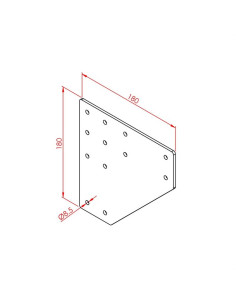 45x90 İki Yönlü Bağlantı Sacı