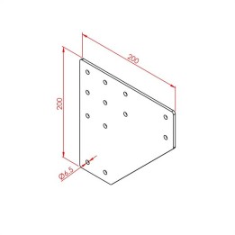 80x80 İki Yönlü Bağlantı Sacı