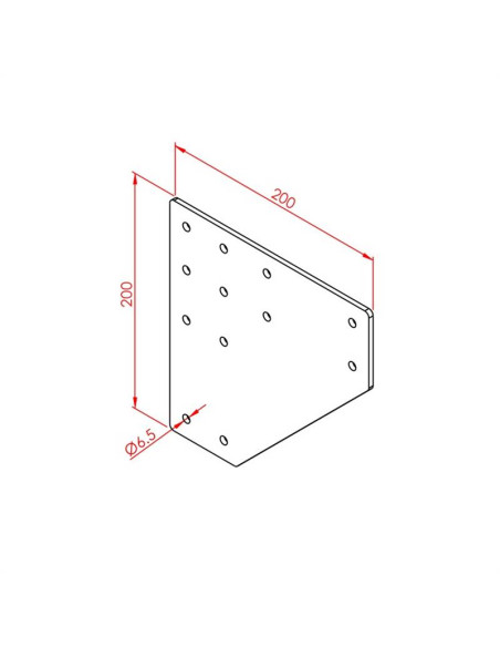 80x80 İki Yönlü Bağlantı Sacı