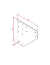 80x80 İki Yönlü Bağlantı Sacı