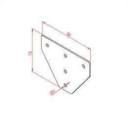 20x25 Üç Yönlü Bağlantı Sacı