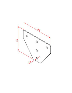 20x25 Üç Yönlü Bağlantı Sacı