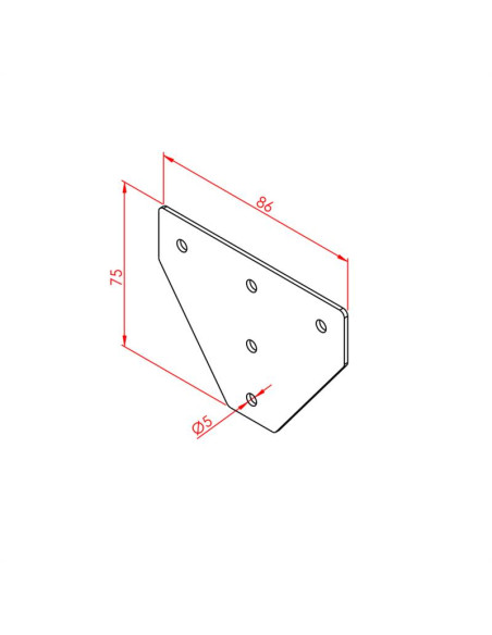 20x25 Üç Yönlü Bağlantı Sacı