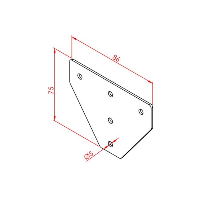 20x25 Üç Yönlü Bağlantı Sacı