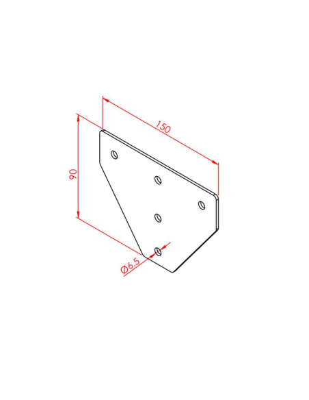 30x30 Üç Yönlü Bağlantı Sacı