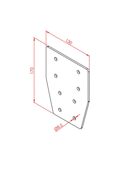 45x90 Üç Yönlü Bağlantı Sacı