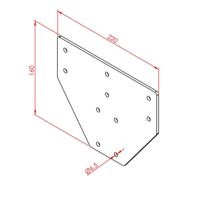 80x80 Üç Yönlü Bağlantı Sacı
