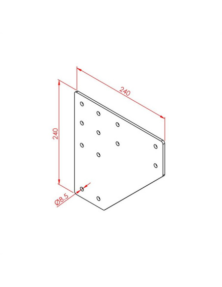 90x90 İki Yönlü Bağlantı Sacı
