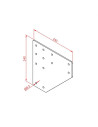 90x90 İki Yönlü Bağlantı Sacı