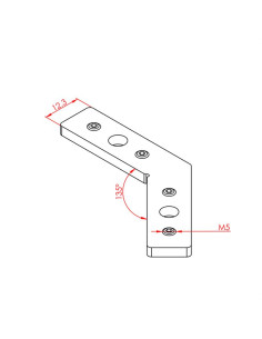 25x25, 135 Dereceli...