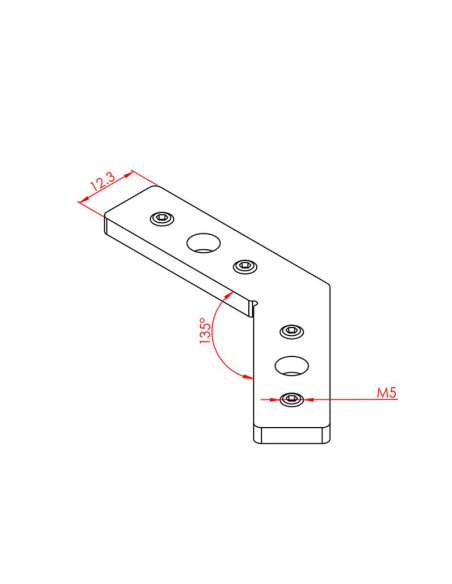 25x25, 135 Dereceli Bağlantı Parçası, Kanal:6