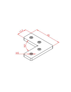 25x25, 90 Dereceli Bağlantı...