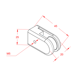 Plexi Tutucu Metal Tekli