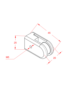 Plexi Tutucu Metal Tekli