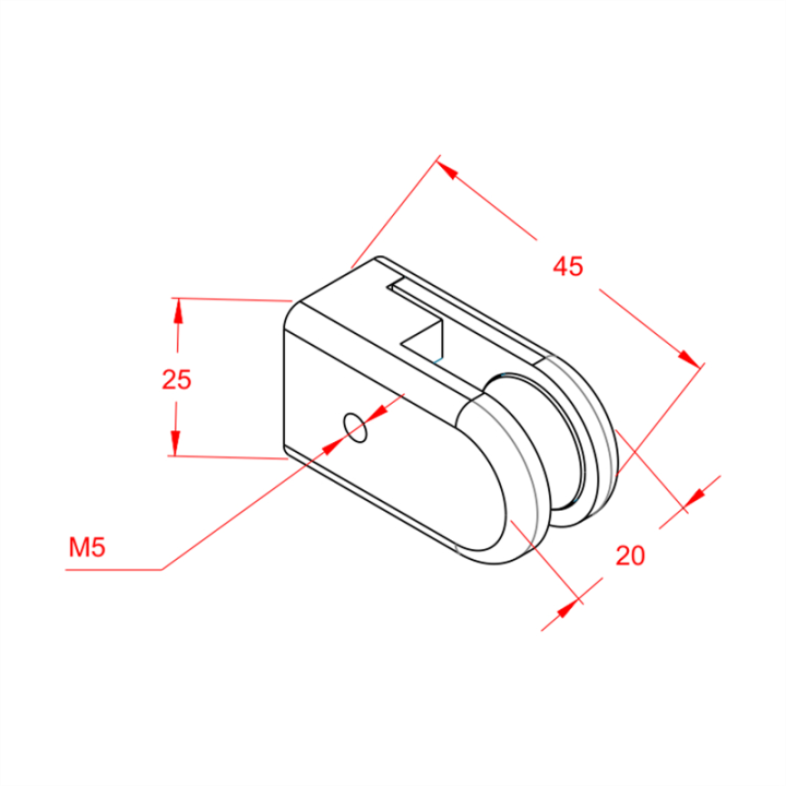 Plexi Tutucu Metal Tekli