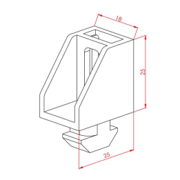 Somunlu plexi Tutucu, K10