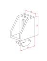 Somunlu plexi Tutucu, K10