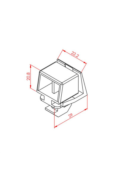 Tırnaklı plexi Tutucu, K10