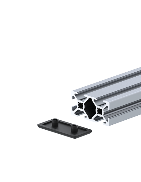 20x40 Profil Kapağı Siyah